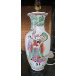 An old Chinese vase as lamp base