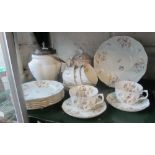 An early Thomas Morris seventeen piece Staffordshire teaset and other items