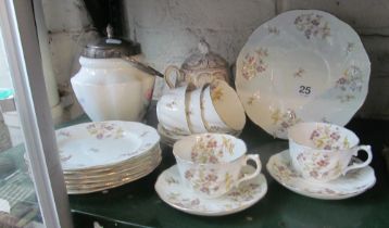 An early Thomas Morris seventeen piece Staffordshire teaset and other items