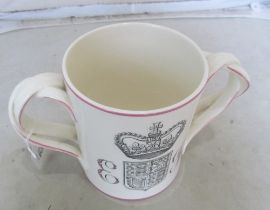 A Doulton two handle 1953 Coronation mug