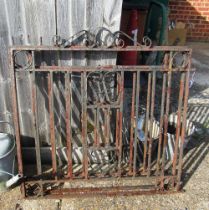 Two wrought iron gates