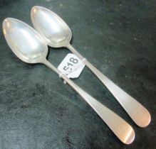 Two Newcastle silver spoons 4.2 ozs