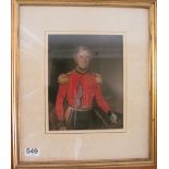 A 19th Century pastel of an army gentleman