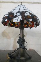 A Tiffany style table lamp