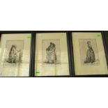 Six 18th/19th century prints all framed