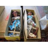 Two Pelham puppets girls (boxed)