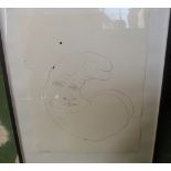 David Austin - an ink on paper drawing 'Moon' signed and dated 18.1.86
