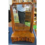 A small 19th Century swing mirror with three drawers