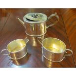 A silver Batchelor's teapot, sucrier and jug