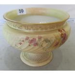A Royal Worcester bowl cream ground handpainted flowers within gilt borders, Rd No.253409