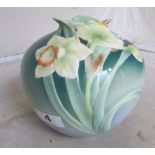 A Franz china vase daffodils