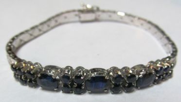 A sapphire bracelet