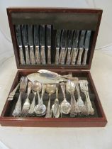 A double canteen of EPNS plated cutlery
