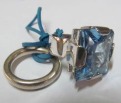 Two silver rings Size M