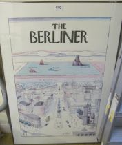 A poster print 'The Berliner'