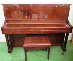 A Steinhoven upright piano 922963 in polished walnut case