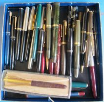 Various Parker and other pens