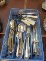 A selection of plated cutlery