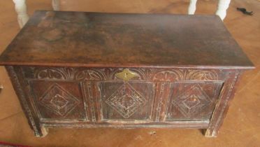 An oak coffer