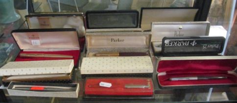 Various boxed Parker Pens