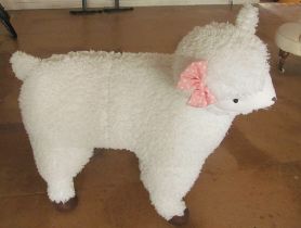 A life size woolly sheep