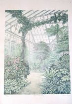 Arthur Byne - a pair of signed limited edition prints 'Palace Conservatory' and 'Winter Garden 4'