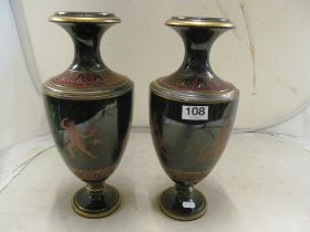 A pair neo-classical vases (both a/f)