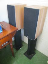 A pair of Bowers & Wilkins speakers