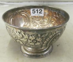 A silver bowl