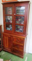 A Villa and Hut modern display cabinet with cupboard under