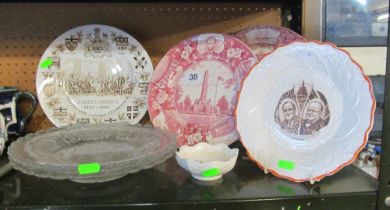 Various commemorative plates