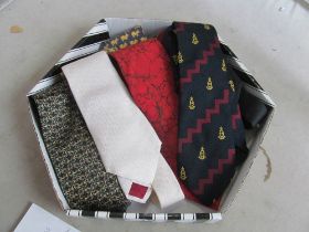 A Christian Dior silk tie and other ties