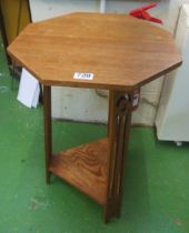 An oak Art Nouveau table