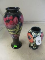 Two Moorcroft vases