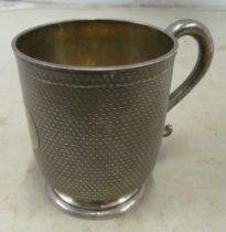 A silver tankard