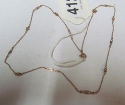 A 9ct gold chain 2.1g