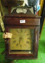 An antique wall mounted clock (pendulum a/f) T. Brock of Bristol