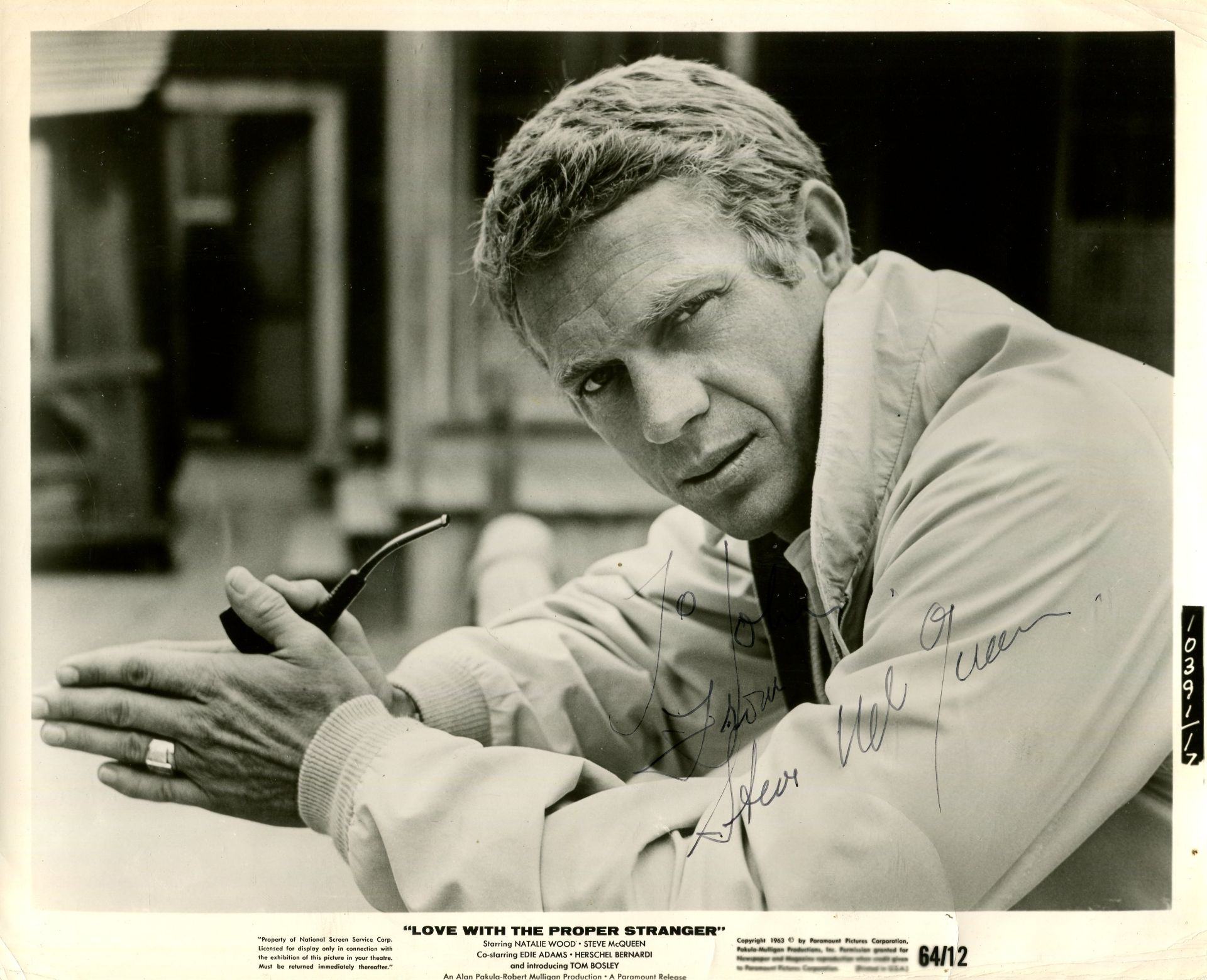 MCQUEEN STEVE: (1930-1980) American actor, an Academy Award nominee.
