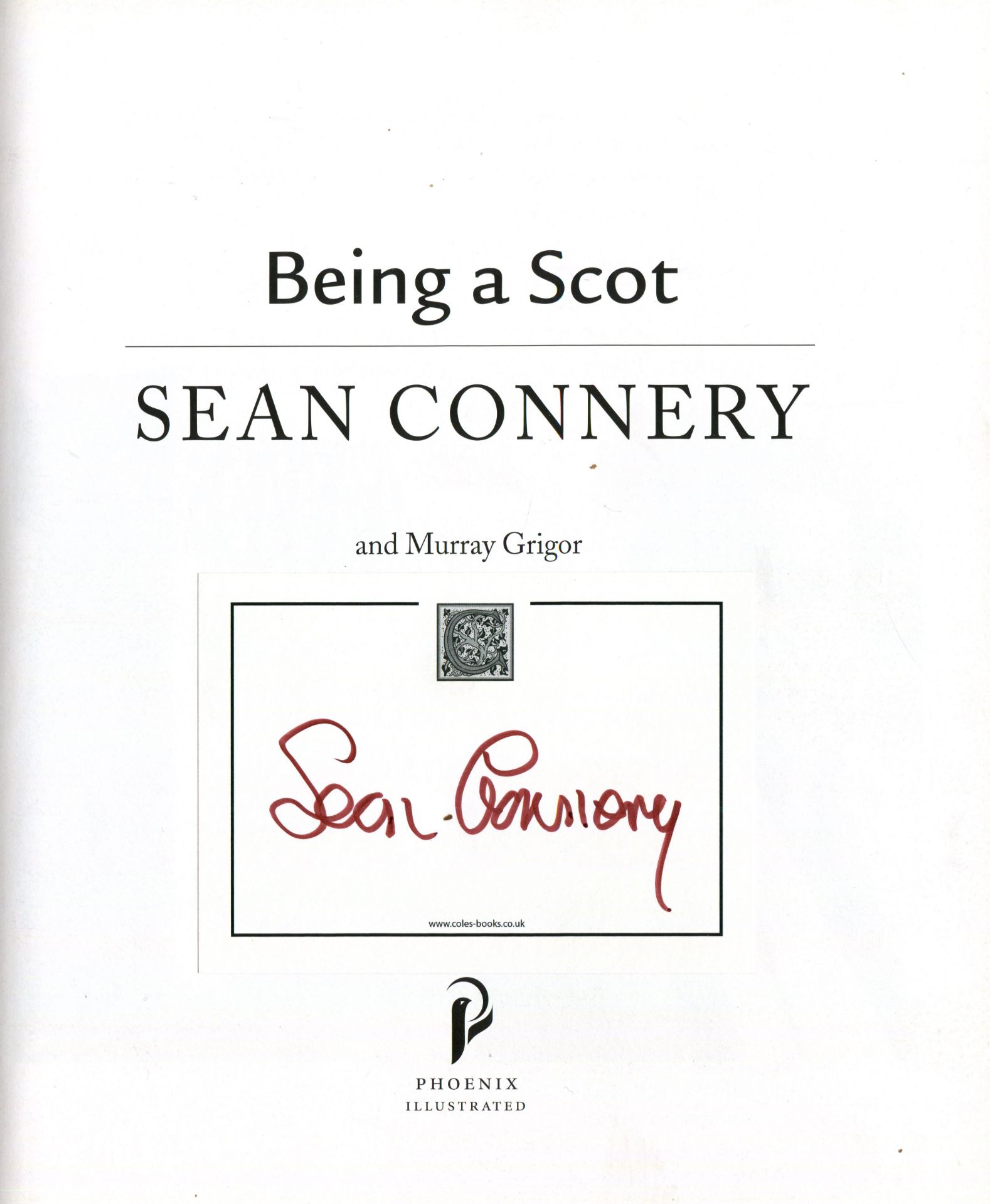 CONNERY SEAN: (1930-2020) Scottish Actor, famous for his portrayal of James Bond.