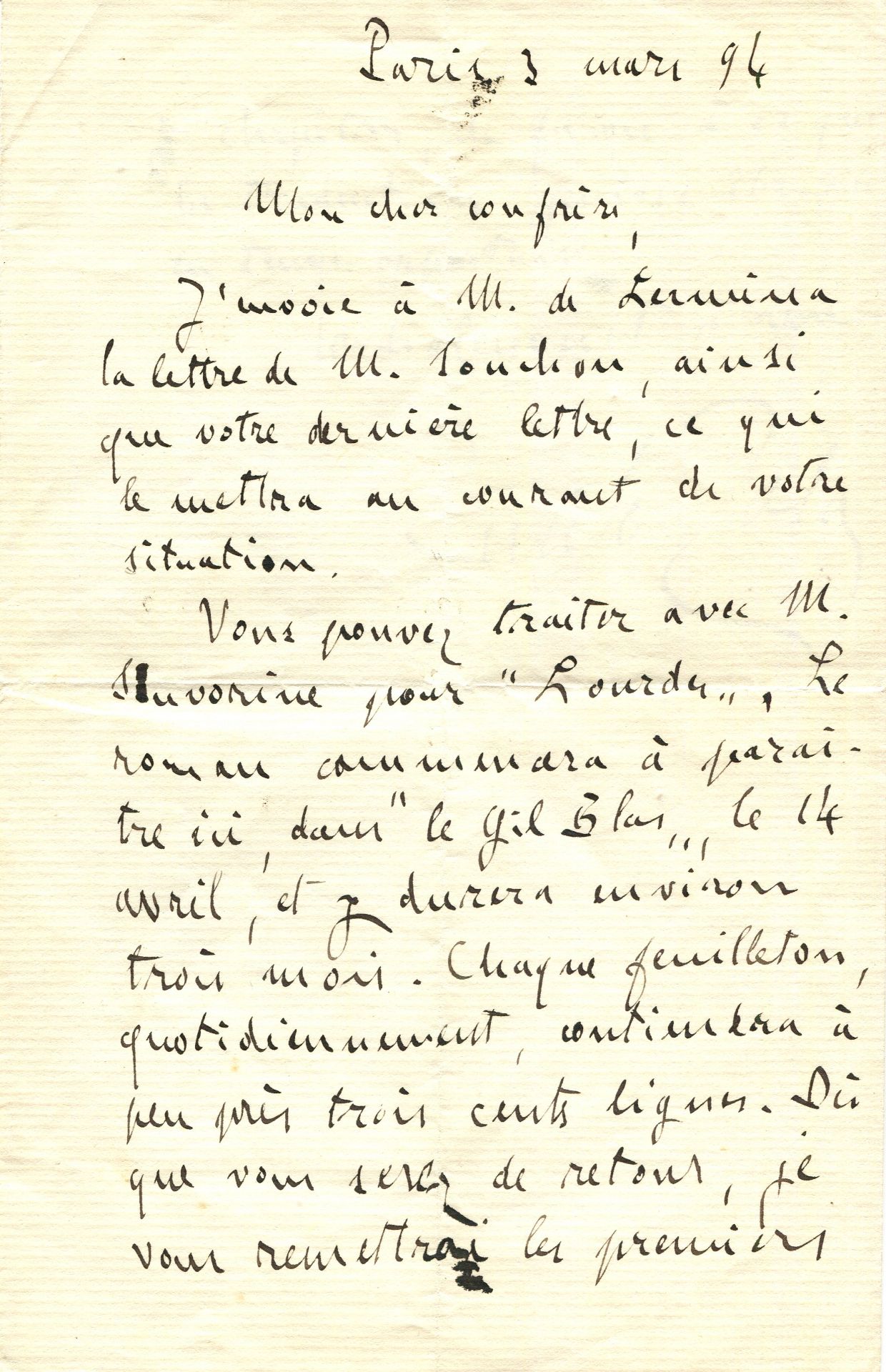 [DREYFUS AFFAIR]: ZOLA EMILE: (1840-1902) French novelist,