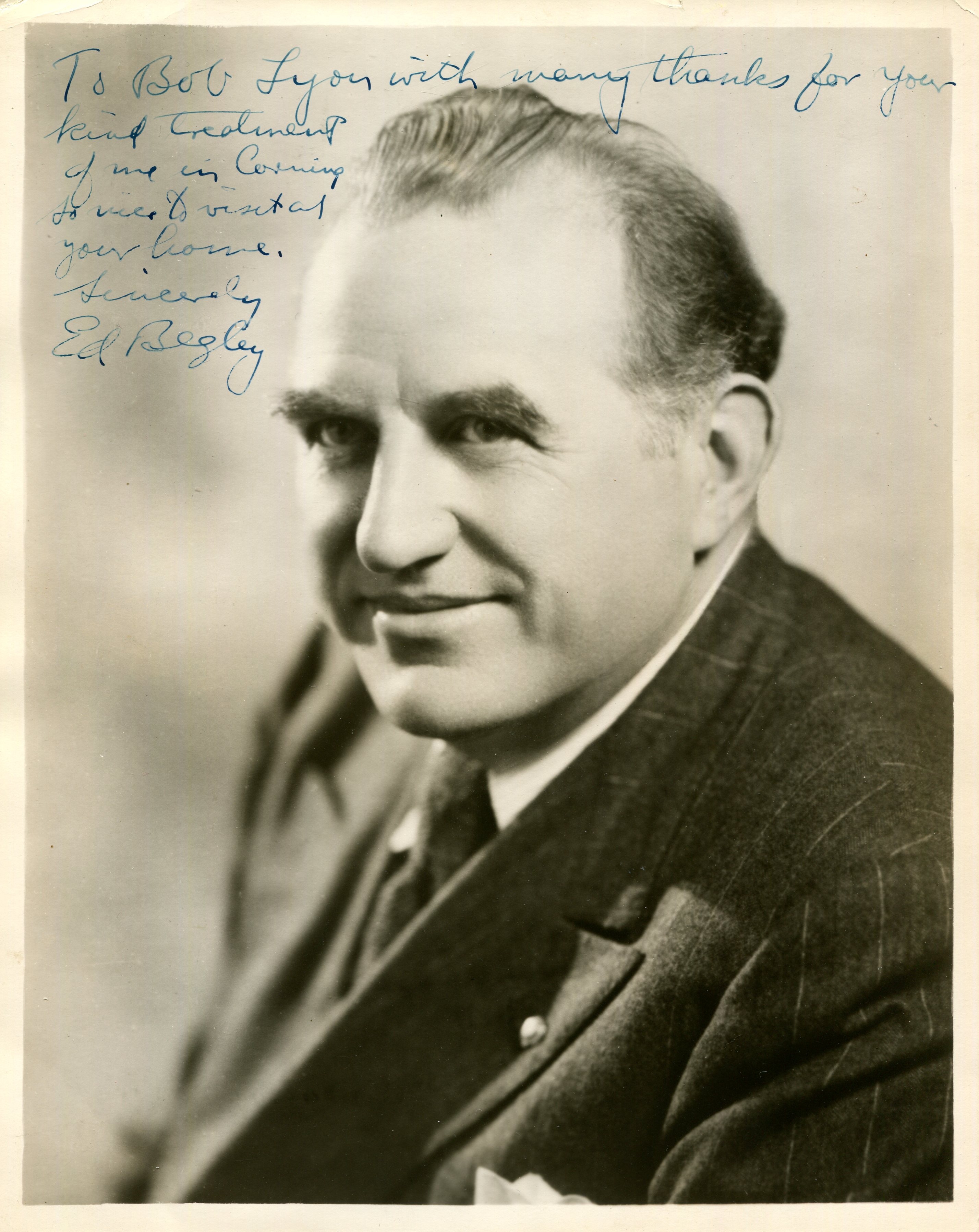 BEGLEY ED: (1901-1970) American actor,