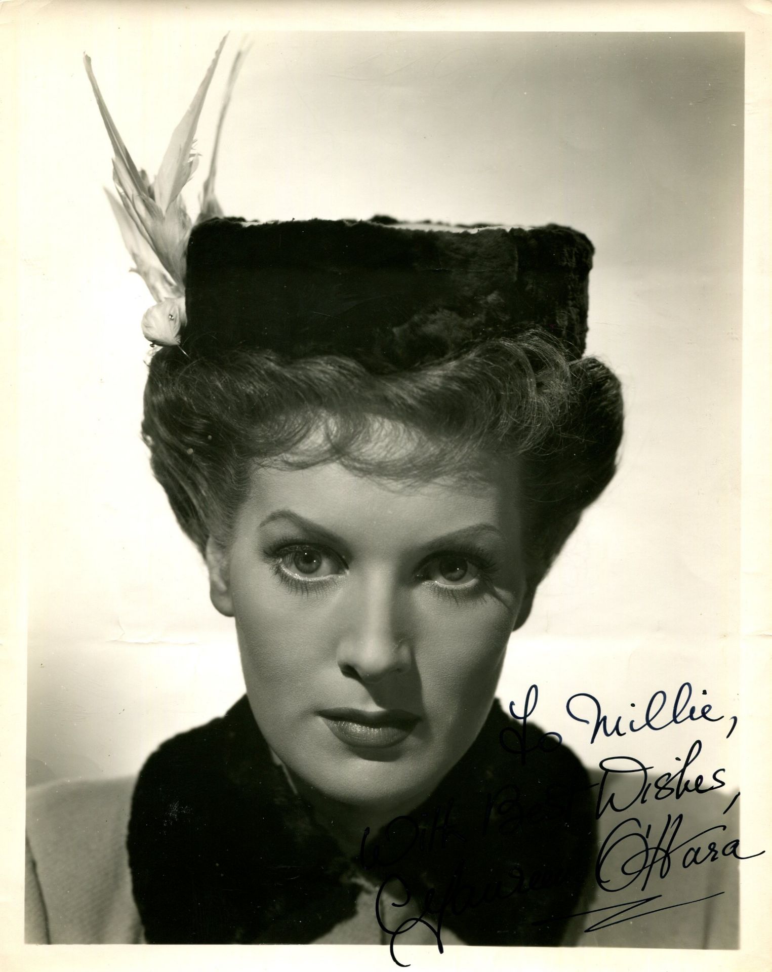 O'HARA MAUREEN: (1920-2015) Irish-born American actress, the recipient of an Honorary Academy Award.