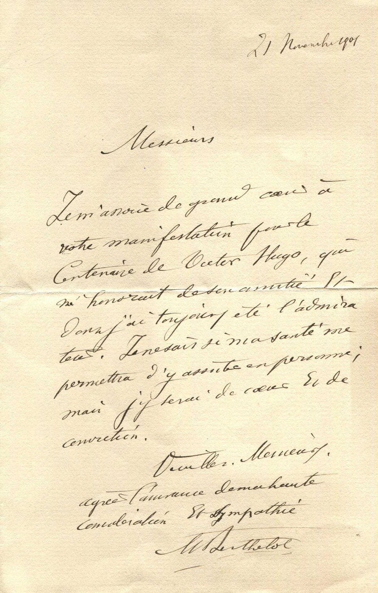 [HUGO VICTOR]: (1802-1885) French novelist, poet and dramatist.