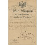 WILHELM II: (1859-1941) German Emperor & King of Prussia 1888-1918. D.S.