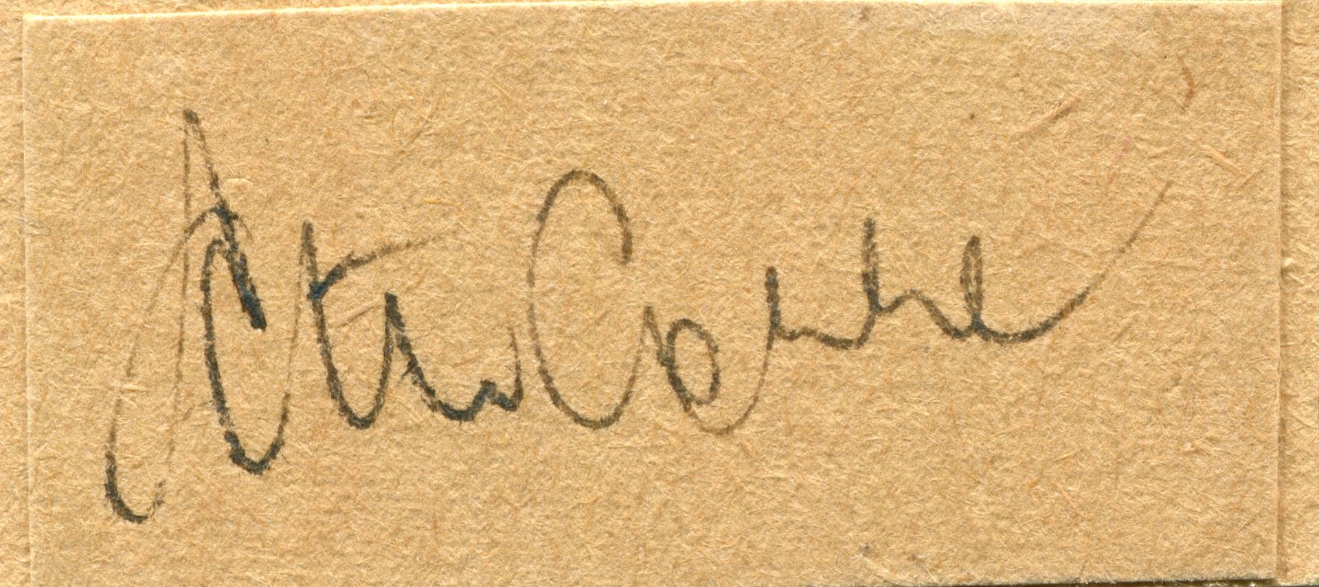 CASABLANCA: Small selection of signed clipped pieces and cards etc. - Image 6 of 9