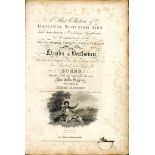 THOMSON GEORGE: (1757-1851) Scottish music publisher and a noted collector of the music of Scotland.