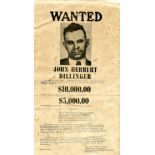 [DILLINGER JOHN]: (1903-1934) American bank robber.