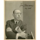 STRAVINSKY IGOR: (1882-1971) Russian Composer.