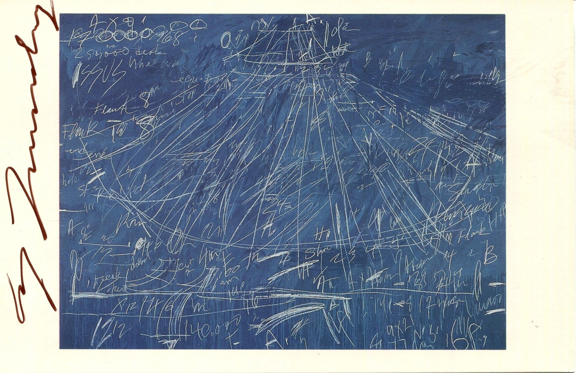 TWOMBLY CY: (1928-2011) American painter of large-scale and graffiti works.