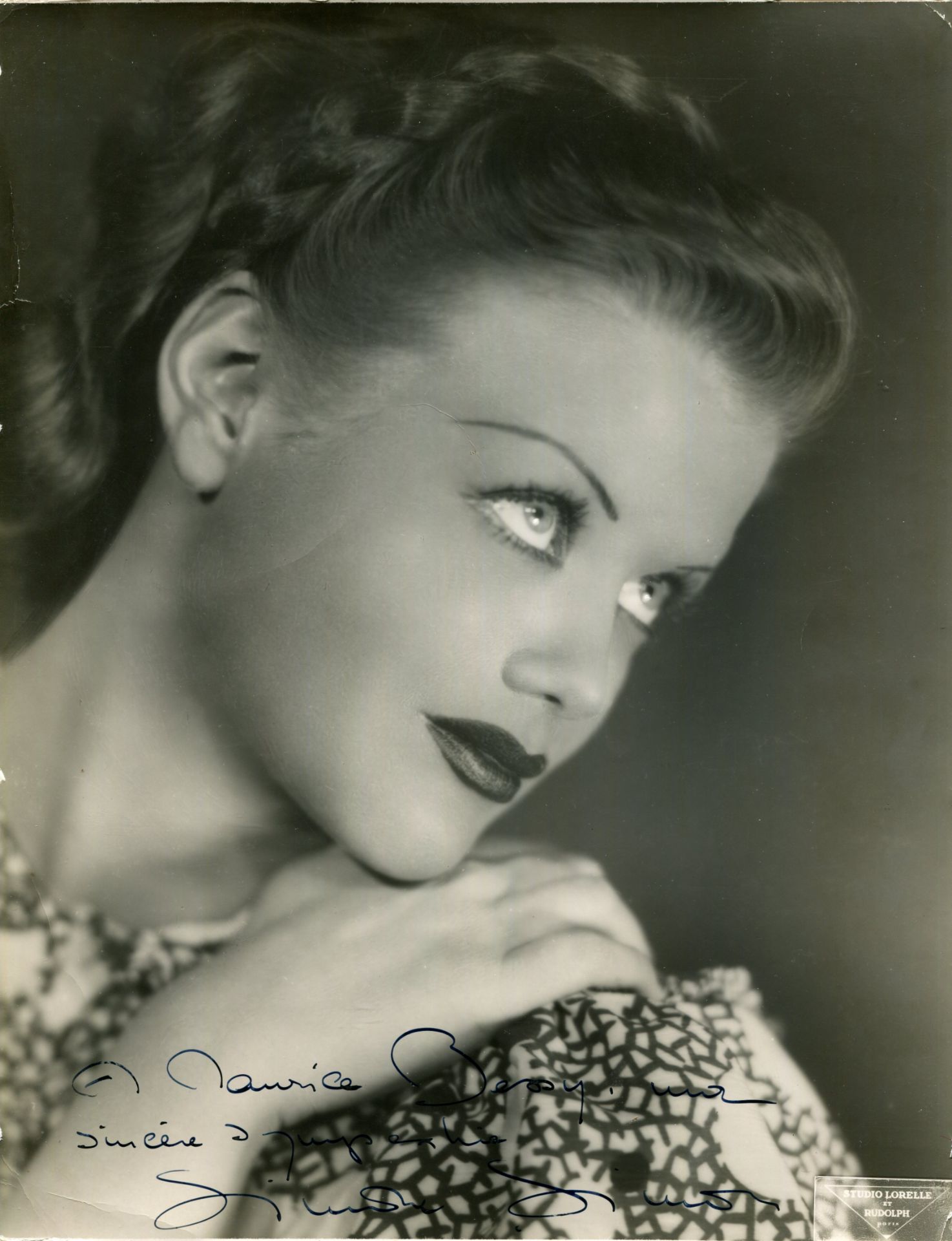 EUROPEAN ACTRESSES: Selection of signed 8 x 10 photographs and slightly larger and smaller by - Image 5 of 5